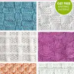 Knit Basketweave Stitch Variations