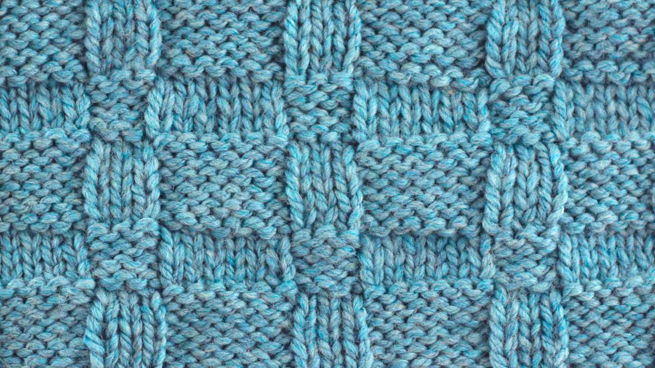 Wide Basket Weave Knit Stitch Pattern