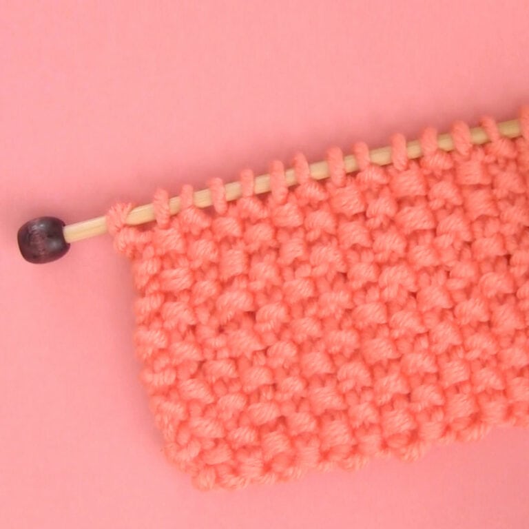 Easiest Seed Stitch Knitting Pattern for Beginners