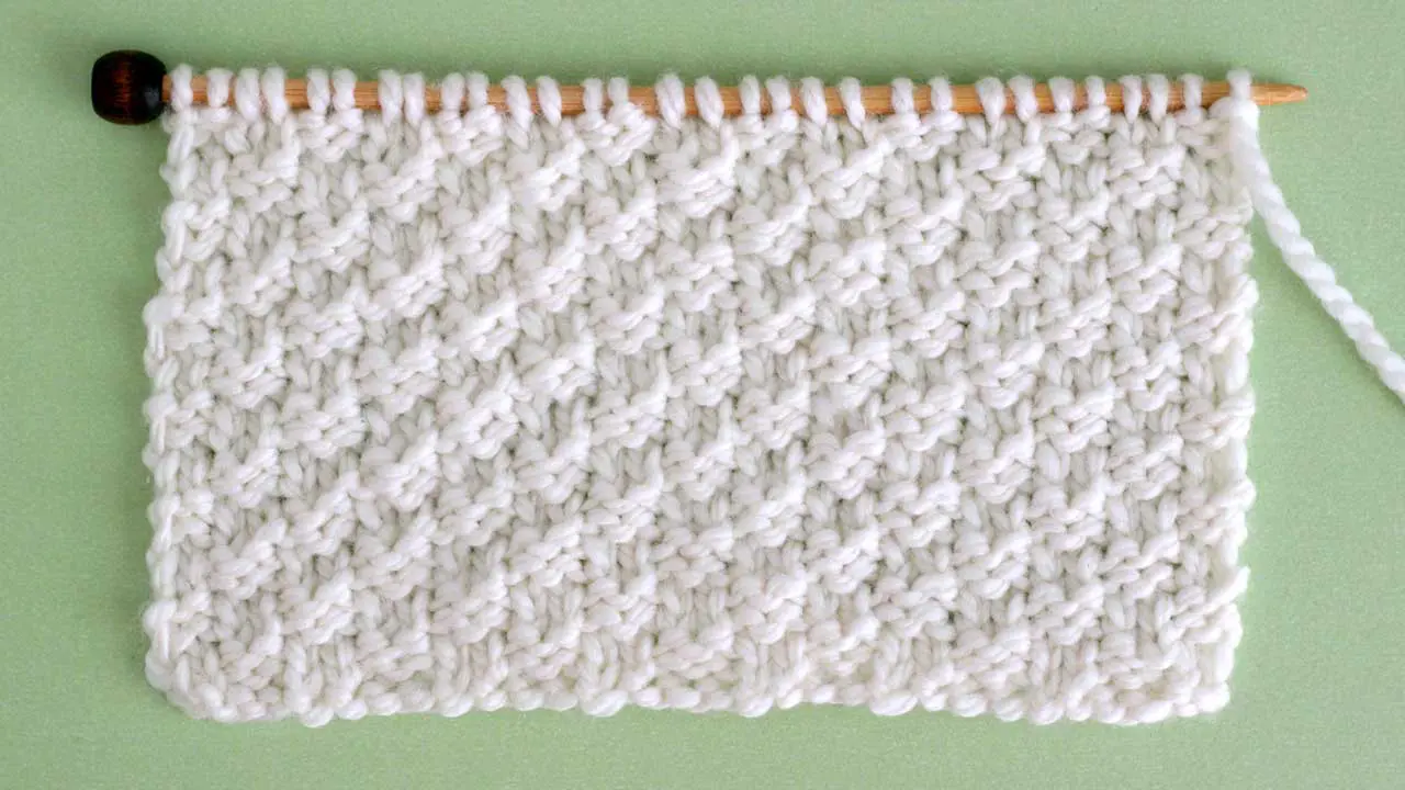 Double Moss Knit Stitch Pattern