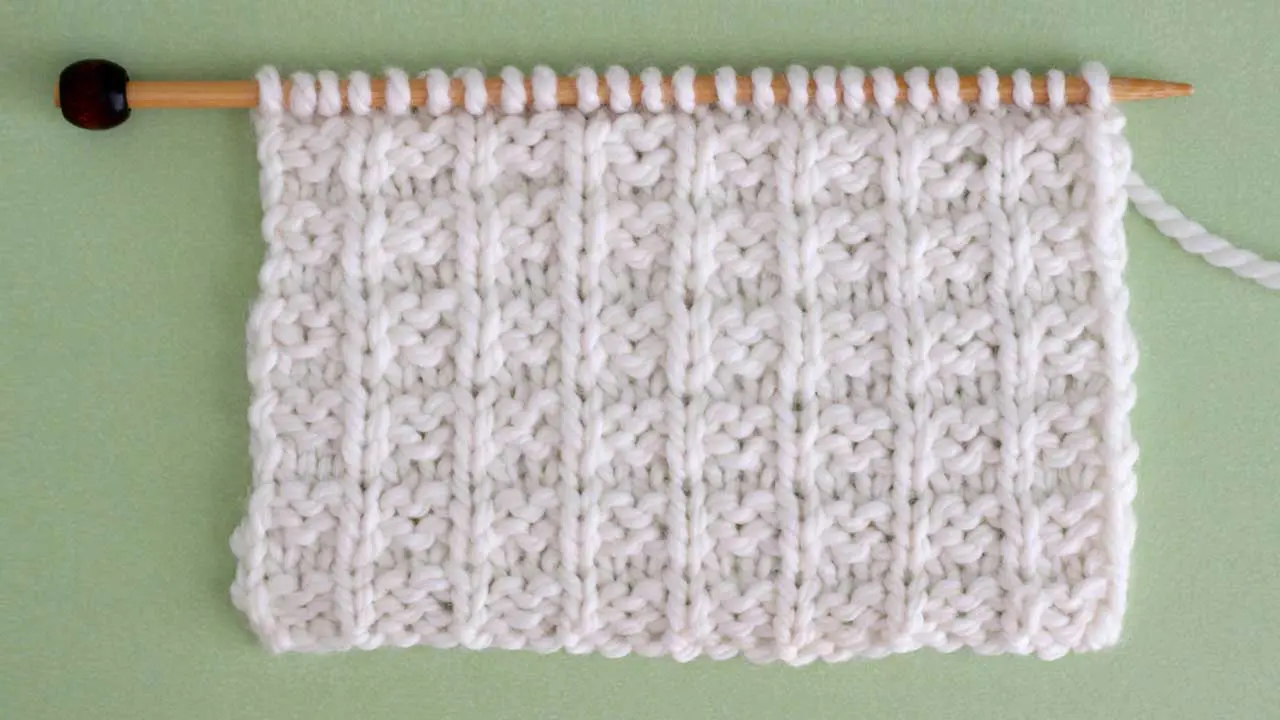 Waffle Knit Stitch Pattern