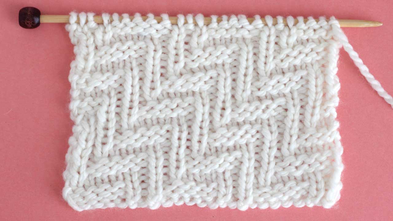 Diagonal Chevron Zigzag Stitch Knitting Pattern
