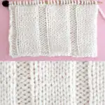 7x3 Flat Rib Stitch Knitting Pattern