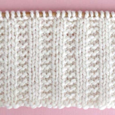 Garter Ribbing Stitch Knitting Pattern