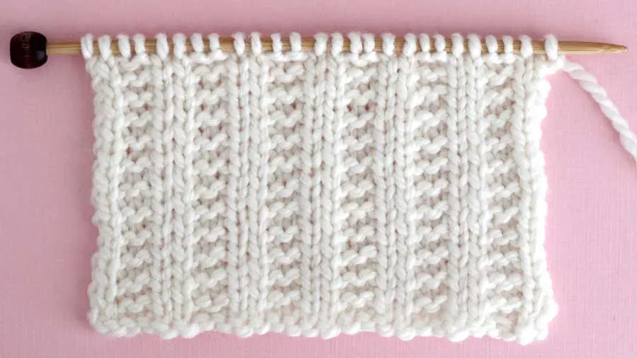 Garter Ribbing Stitch Knitting Pattern