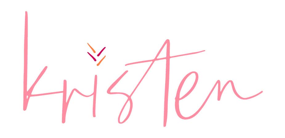 Signature Kristen à l'encre rouge