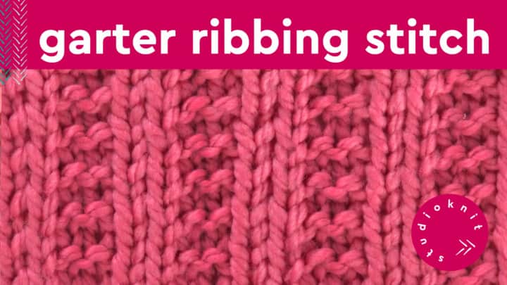 Garter Ribbing Stitch Knitting Pattern