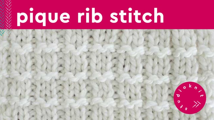 Pique Rib Stitch Knitting Pattern for Beginners