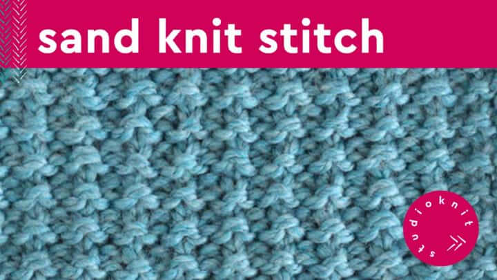 Sand Stitch Knitting Pattern for Beginners