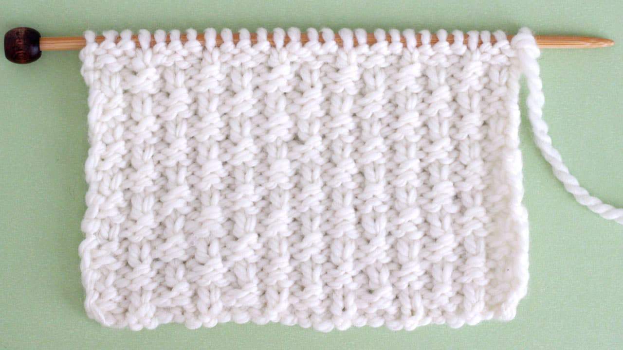 Little Raindrops Stitch Knitting Pattern