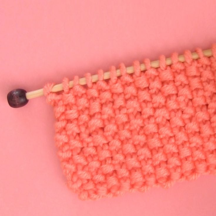 Easiest Seed Stitch Knitting Pattern for Beginners Studio Knit