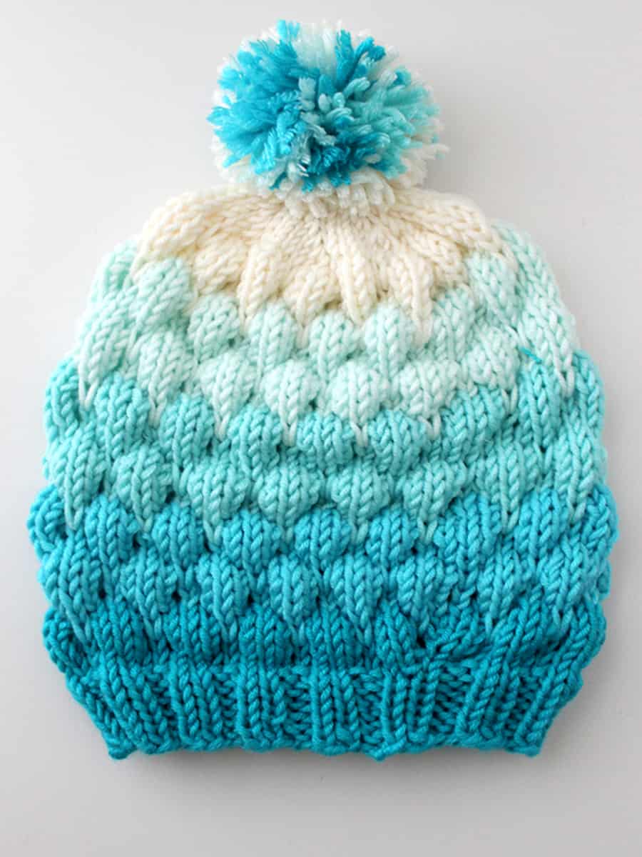 Knitted Bubble Beanie Hat Story Studio Knit