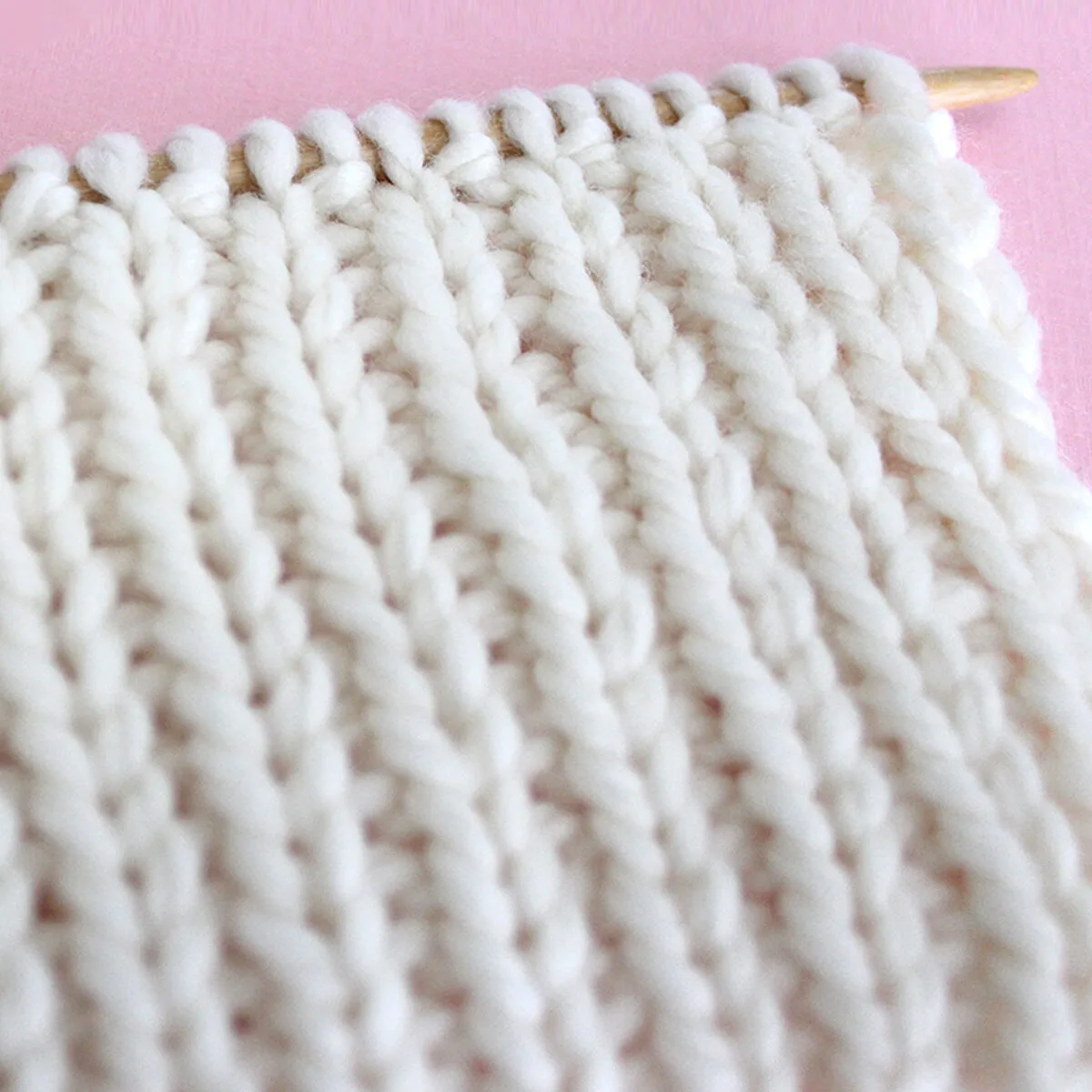 1x1 Rib Stitch Knitting Pattern for Beginners - Studio Knit