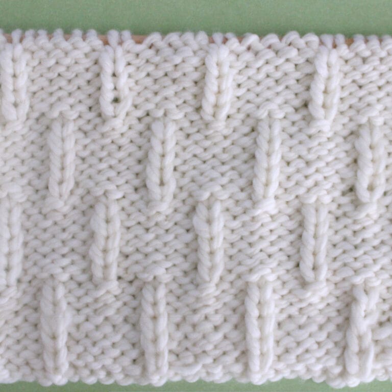 Caterpillar Stitch Knitting Pattern for Beginners