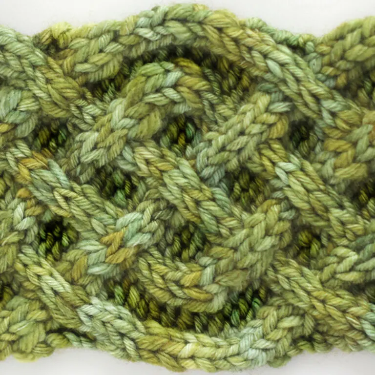 Celtic Cable Saxon Braid Knitting Pattern