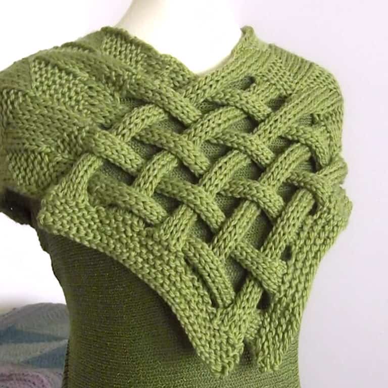 Braided Celtic Knot Scarf Knitting Pattern