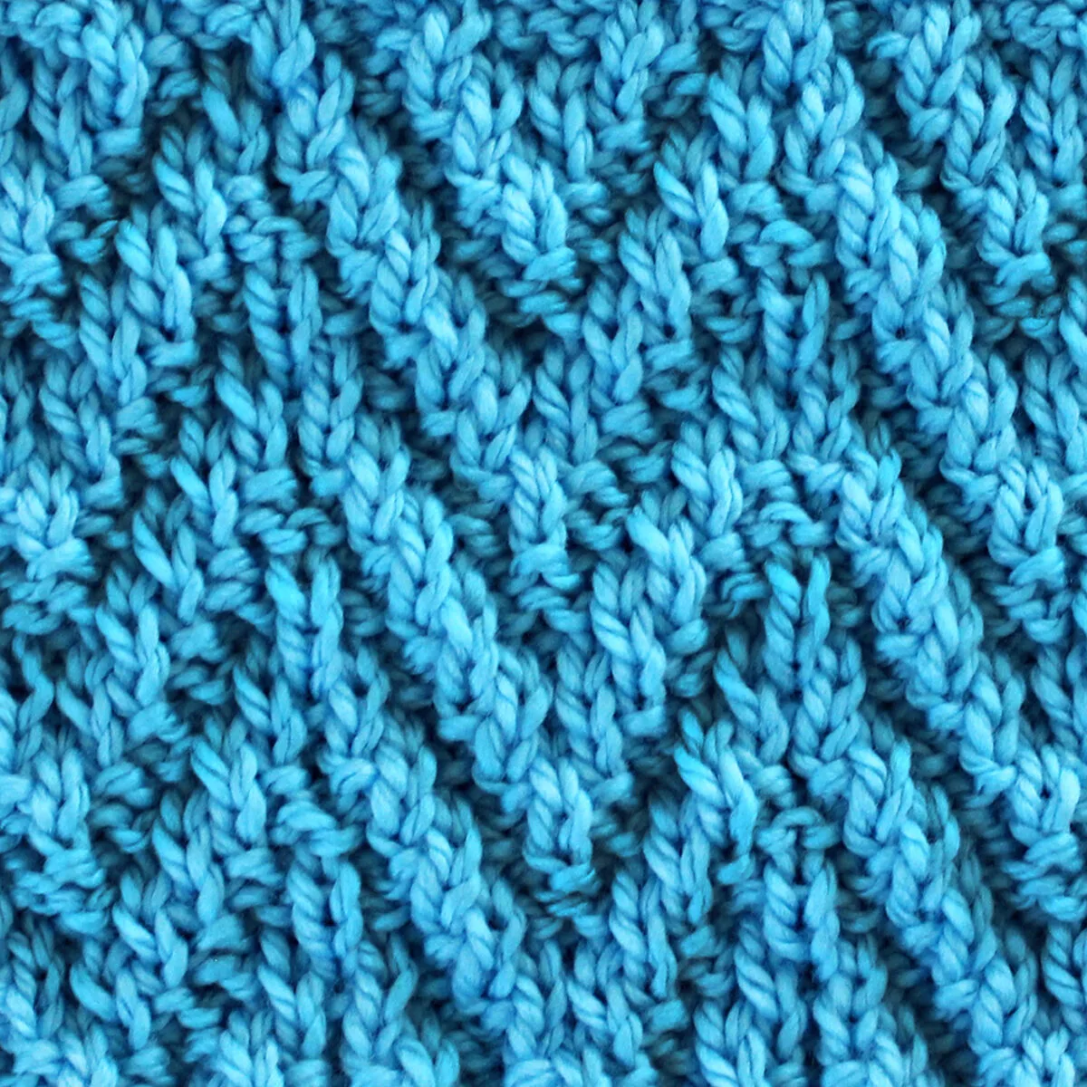 Chevron Rib Stitch Knitting Pattern for Beginners - Studio Knit