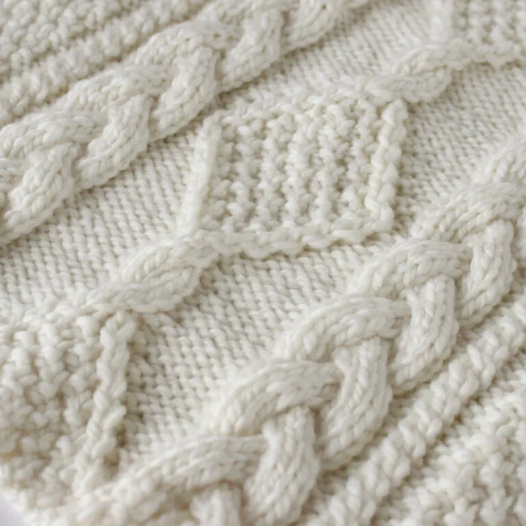 Diamond Hill Loop Celtic Cable Knitting Pattern