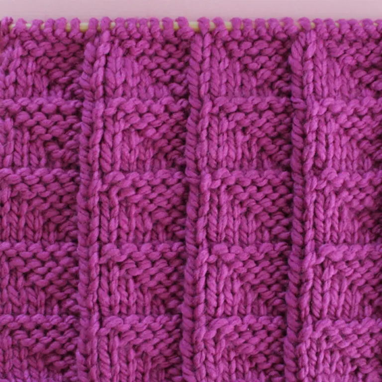 Flag Stitch Knitting Pattern for Beginners