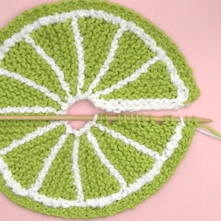 Knitted Fruit Dishcloth Pattern