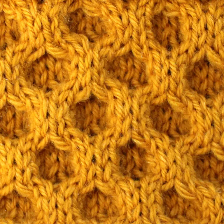 Honeycomb Cable Stitch Knitting Pattern