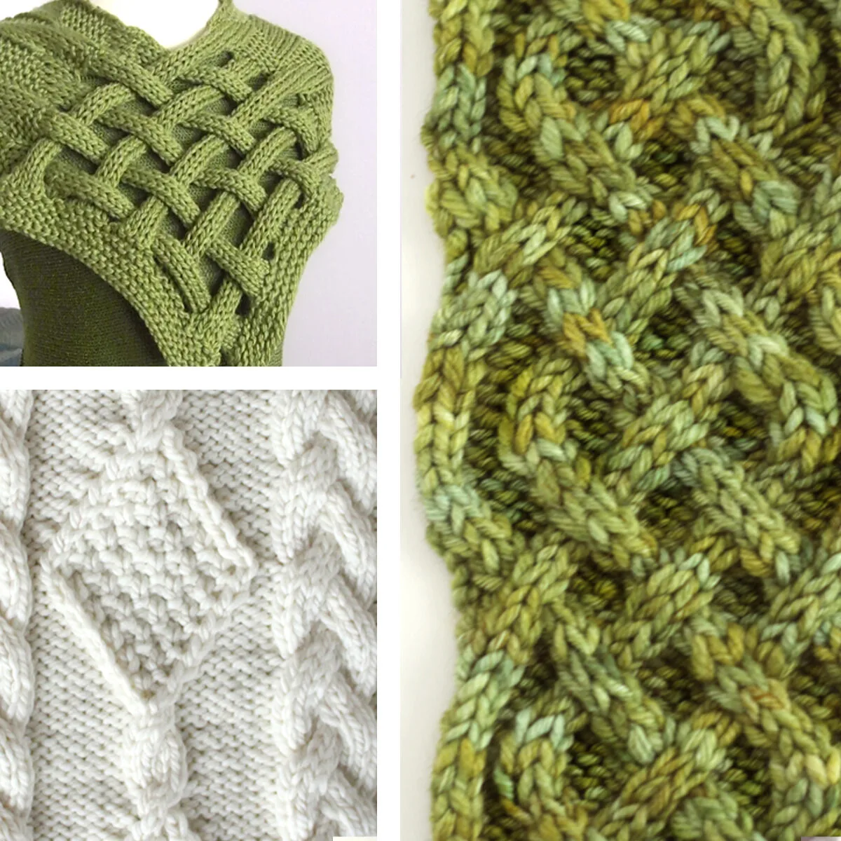 Collection of Celtic Cable Knit Stitch Patterns