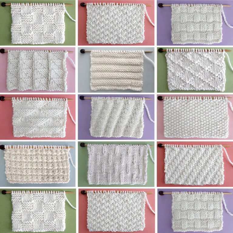 51 Knit Stitch Patterns for Beginning Knitters