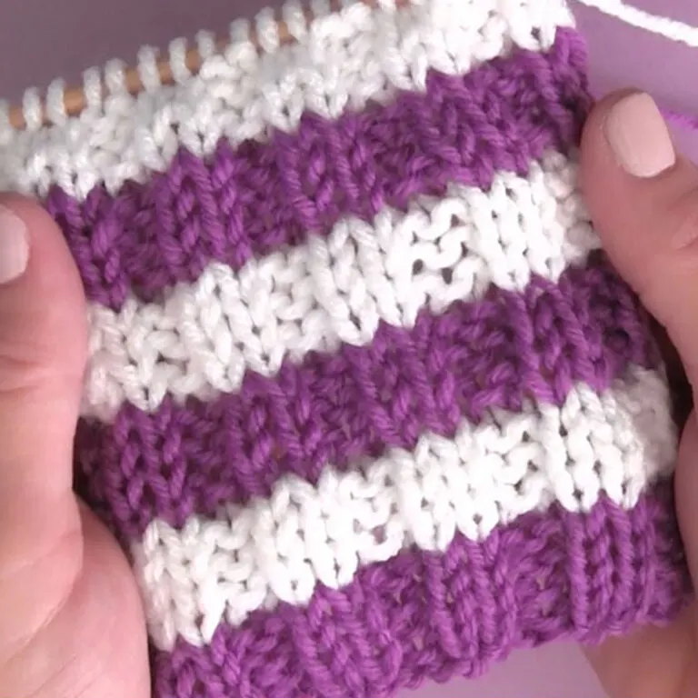 How to Remove Purl Dash Lines (Knitting Technique)