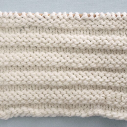 Reverse Ridge Stitch Knitting Pattern for Beginners - Studio Knit