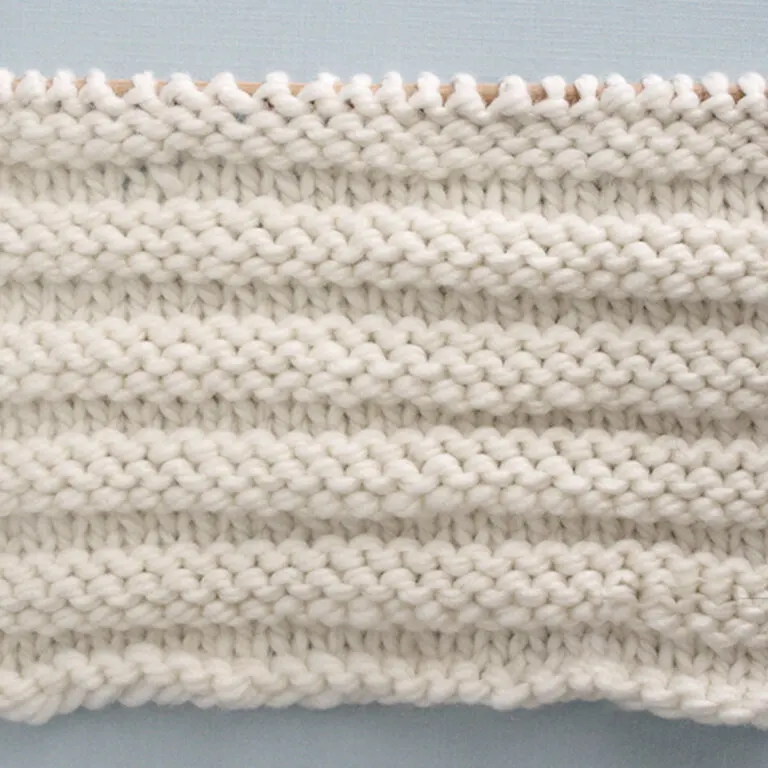 Reverse Ridge Stitch Knitting Pattern for Beginners