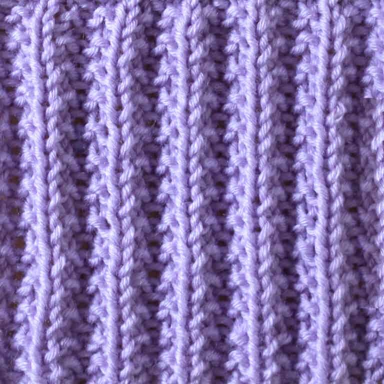 Seeded Rib Stitch Knitting Pattern