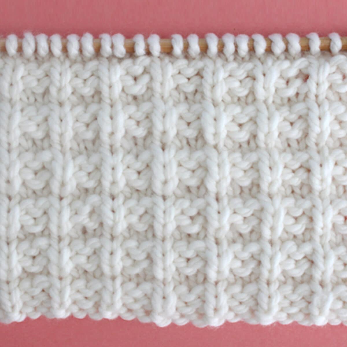 Waffle Stitch Knitting Pattern for Beginners Studio Knit