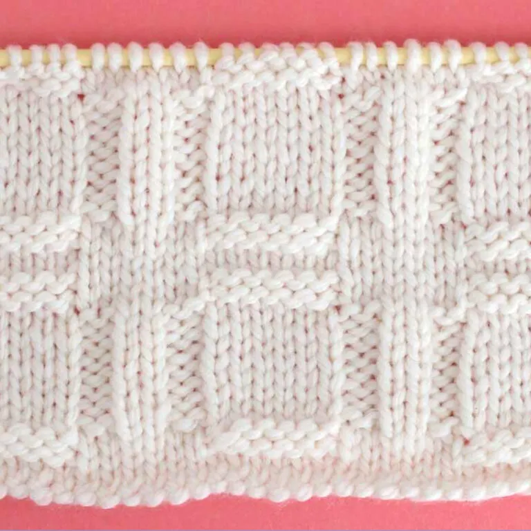 Window Stitch Knitting Pattern for Beginners