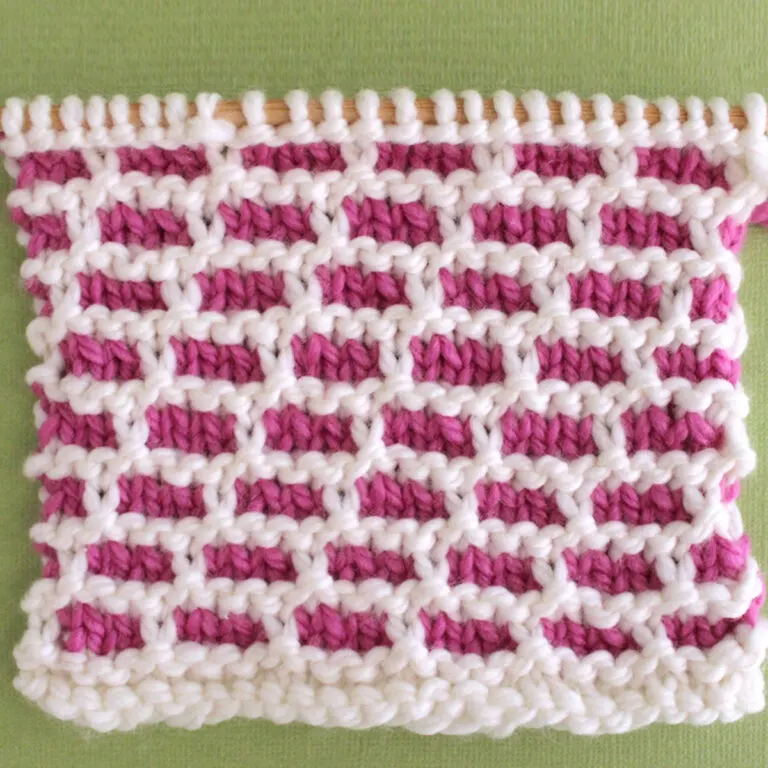 Brick Stitch Knitting Pattern