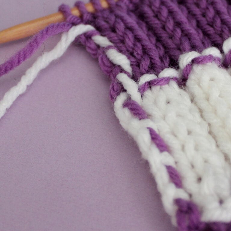 How to Carry Yarn Up the Side of Your Work with Video Tutorial