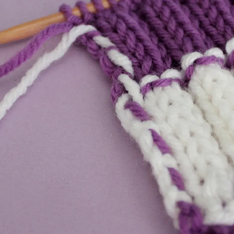 How to Carry Yarn Up the Side of Your Work with Video Tutorial
