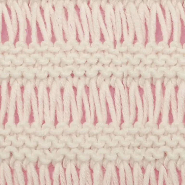 Drop Stitch Garter Knitting Pattern