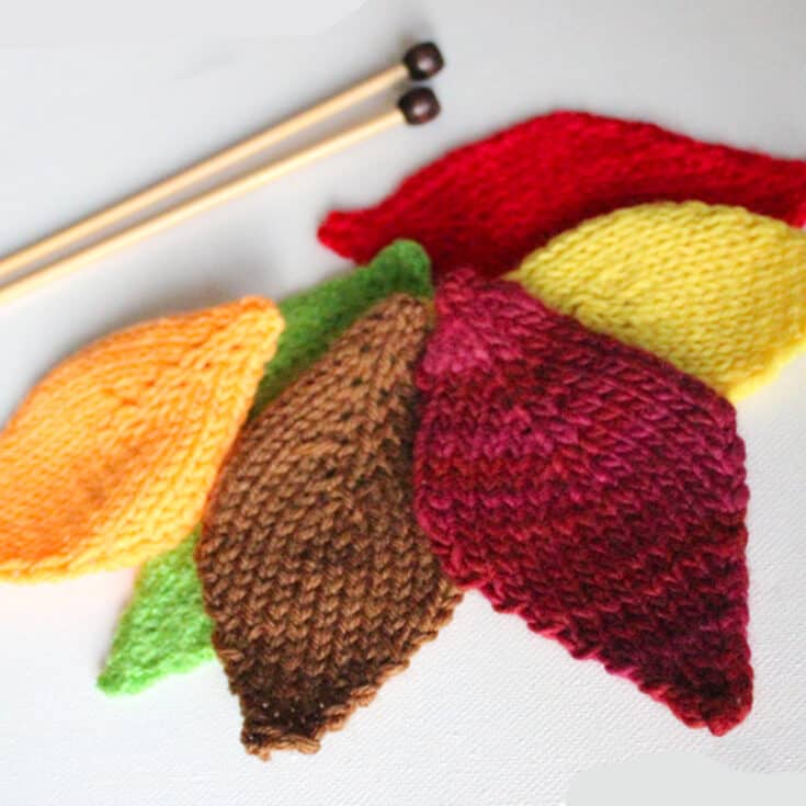 How to Knit a Leaf Shape Studio Knit