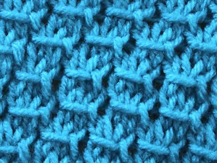 Slip-Stitch Mesh Pattern [FREE Knitted Stitch Pattern]