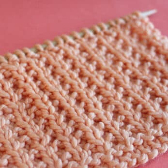 Broken Rib Stitch Knitting Pattern for Beginners - Studio Knit