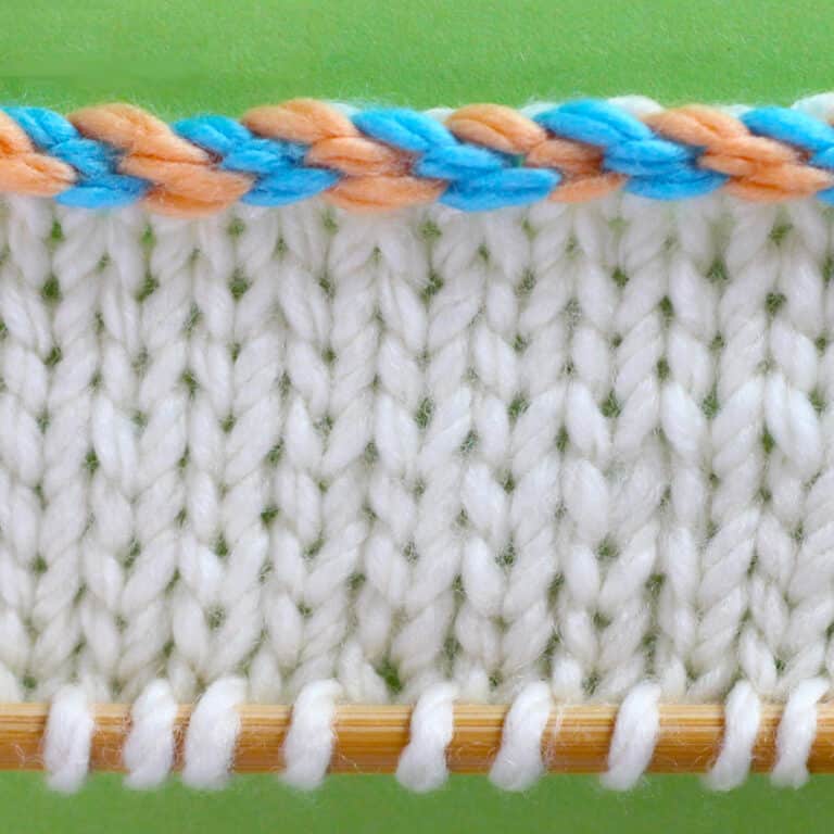 Two-Color Braided Cast On for Knitters