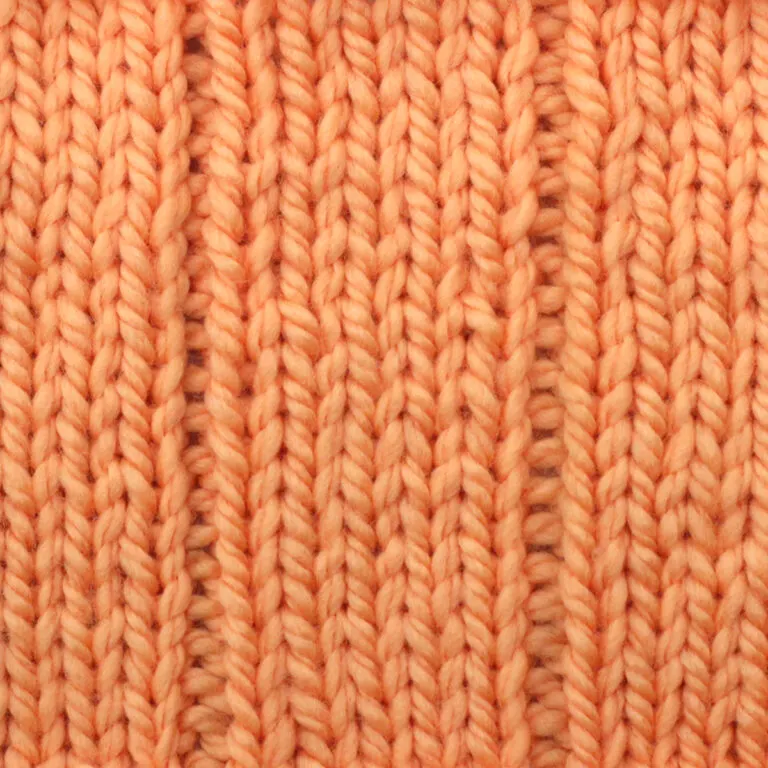 5×1 Flat Rib Stitch Knitting Pattern for Beginners