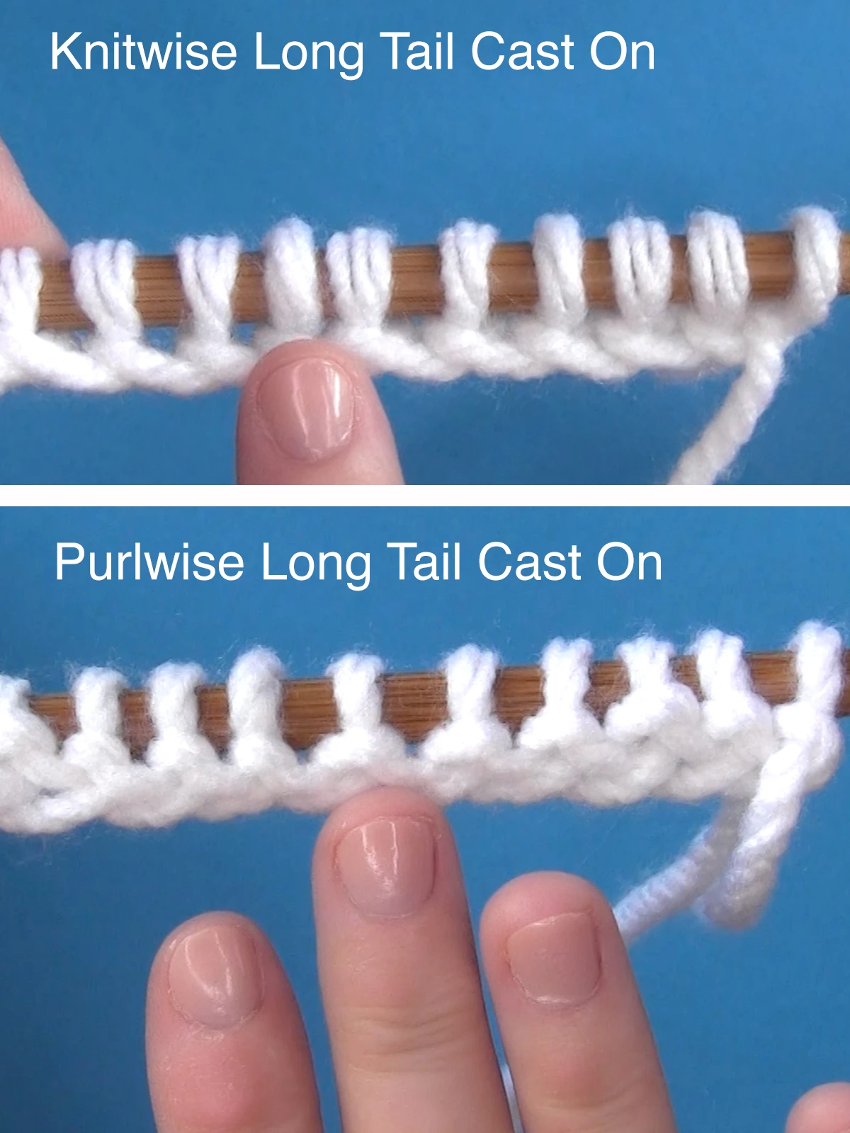 How to Long Tail Cast On Purlwise Studio Knit