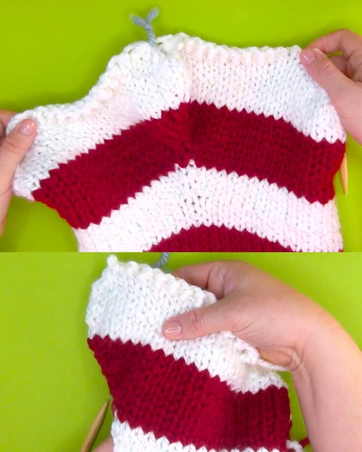Chunky Christmas Stocking Knitting Pattern - Studio Knit