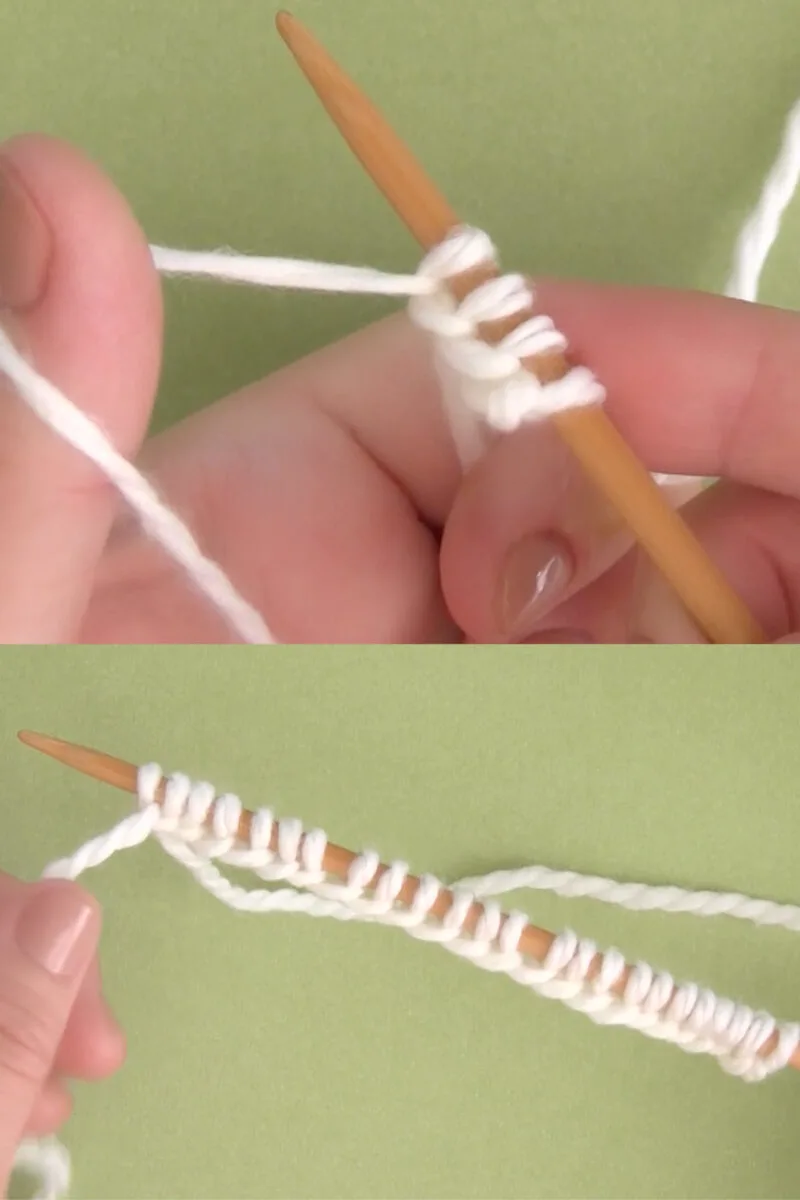 Cast On Stitches in Multiples 4 + 2.