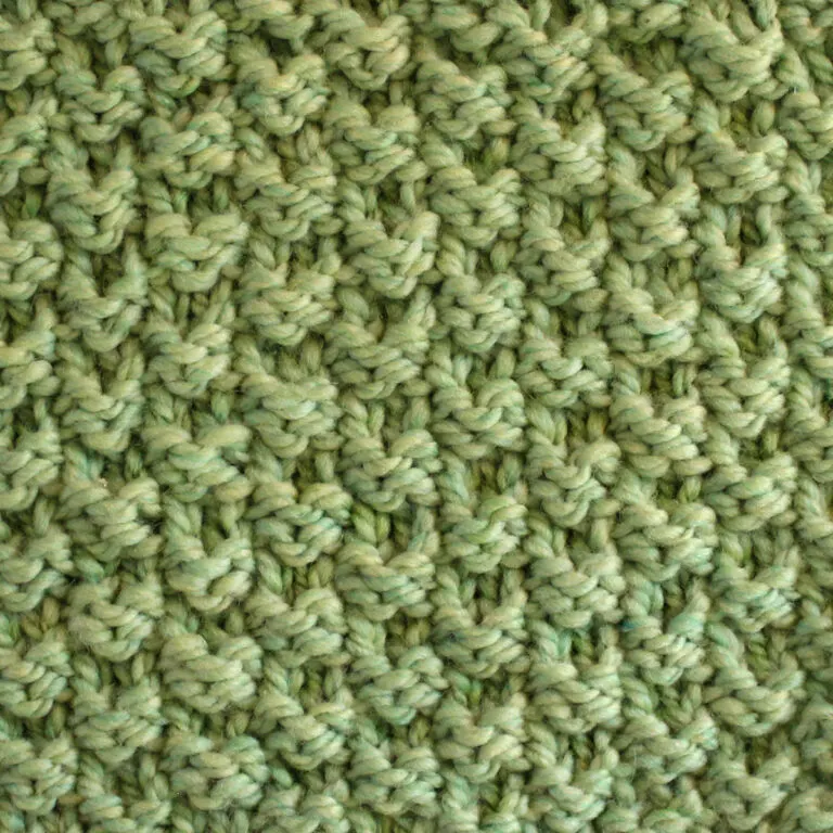 Double Moss Stitch Knitting Pattern for Beginners