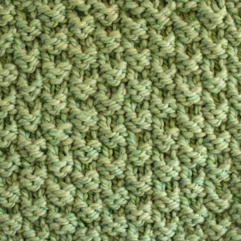Double Moss Stitch Knitting Pattern for Beginners Studio Knit