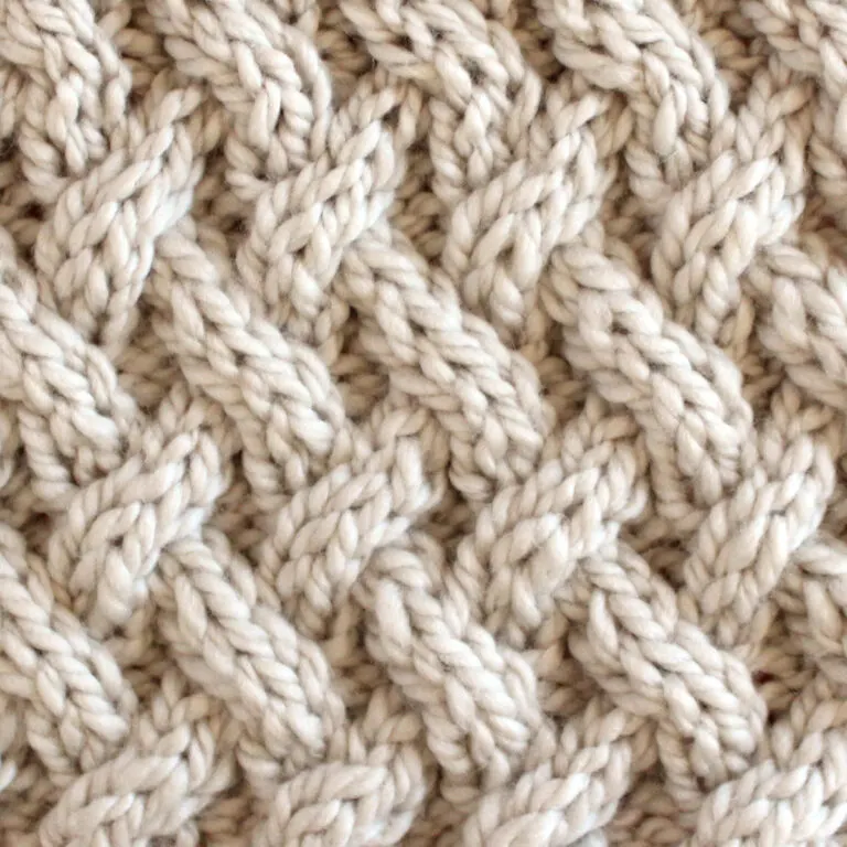Lattice Cable Stitch Knitting Pattern