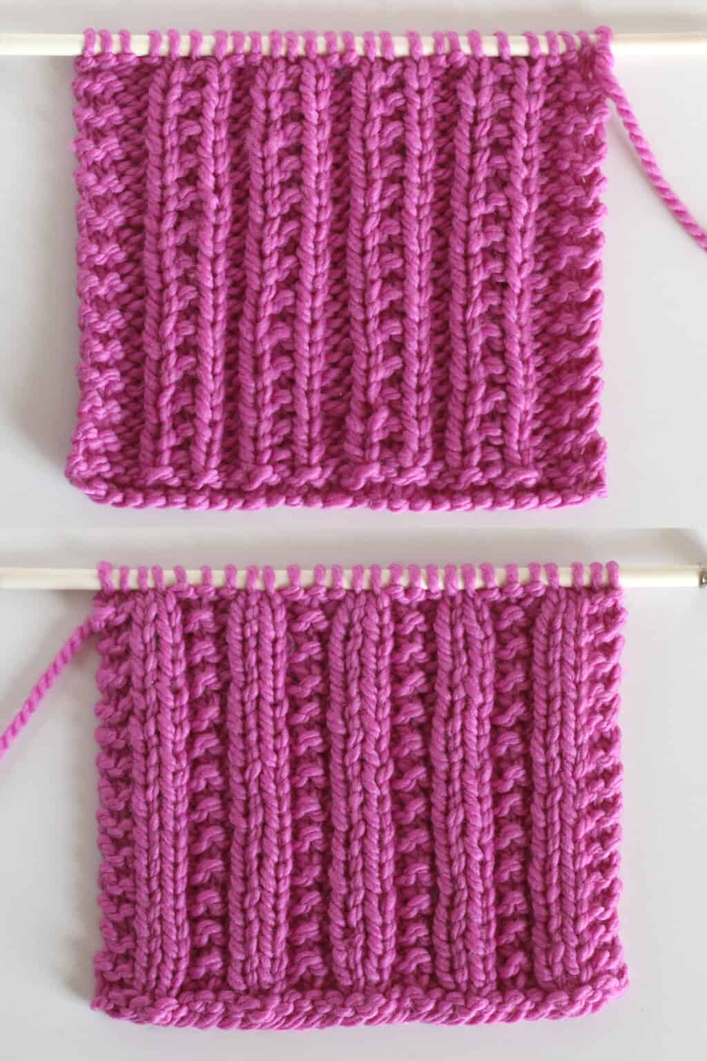 Beaded Rib Stitch Knitting Pattern for Beginners Studio Knit