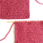The Garter Stitch is a reversible pattern because each side of your work, the Right and Wrong sides, look the exactly the same.